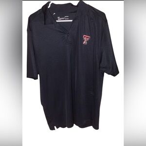 Under Armour Black Polo Shirt Moisture-Wicking Performance